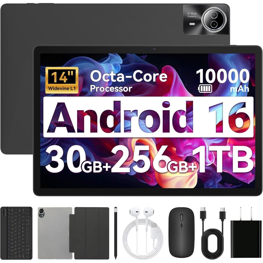 Ram Tablet Accessories - 14-calowy tablet z Androidem, 30 GB