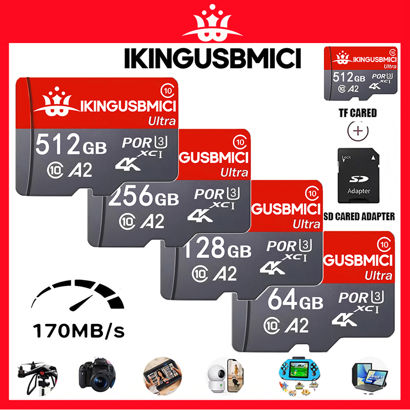 Microsd Card Tablet - Karta pamięci U3 Micro 32/64/128/256/512G Wysoka