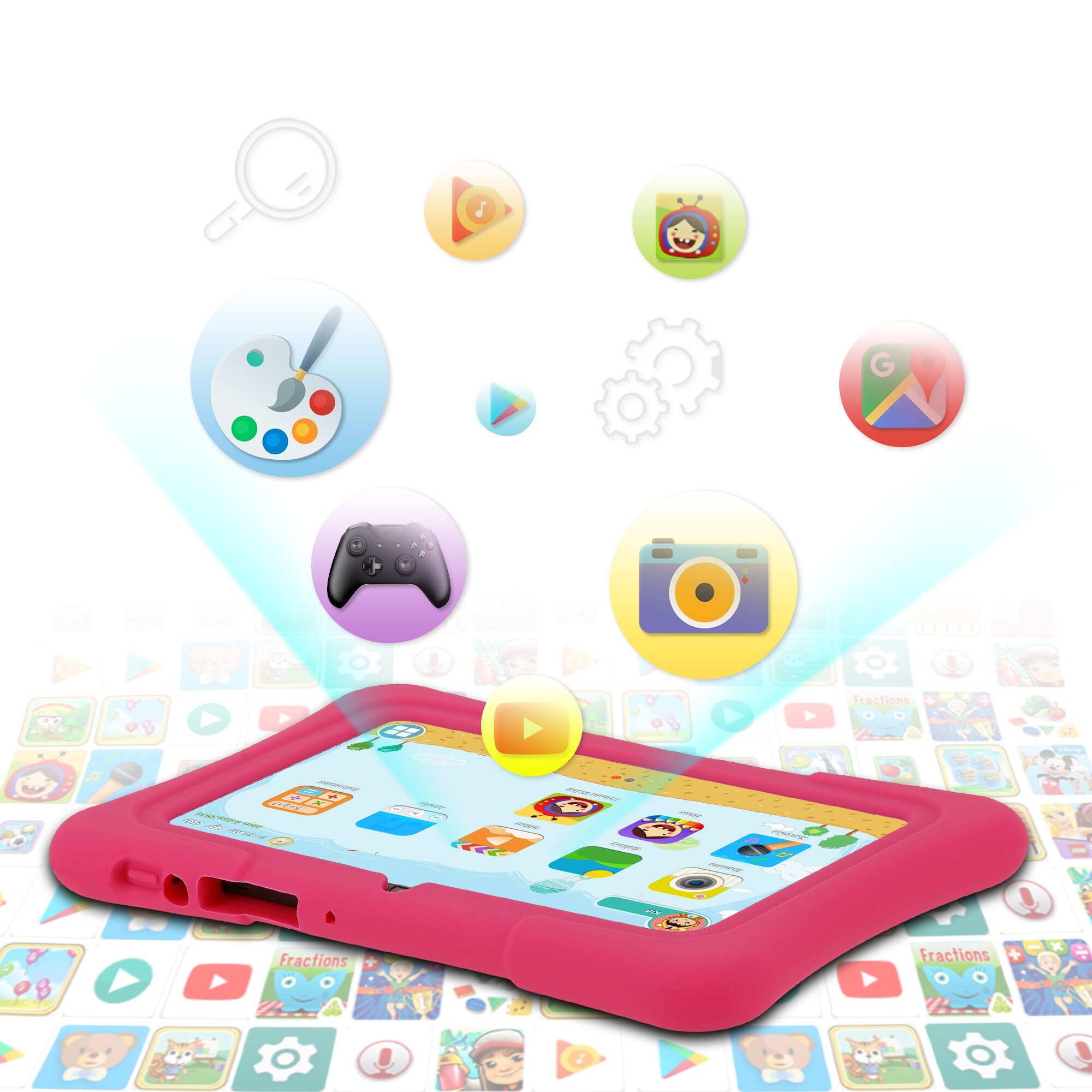 Tablet dla dzieci PRITOM 7 cal – Kids Tablet With Accessories recenzja i cena